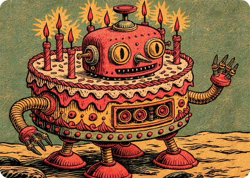Belated Birthday Alien